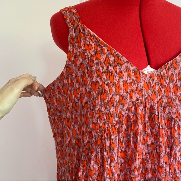 JOIE Tea Rose Maxi Midi Sundress, Tiered, Coral Dress, Cotton, Women’s US S - Picture 3 of 11